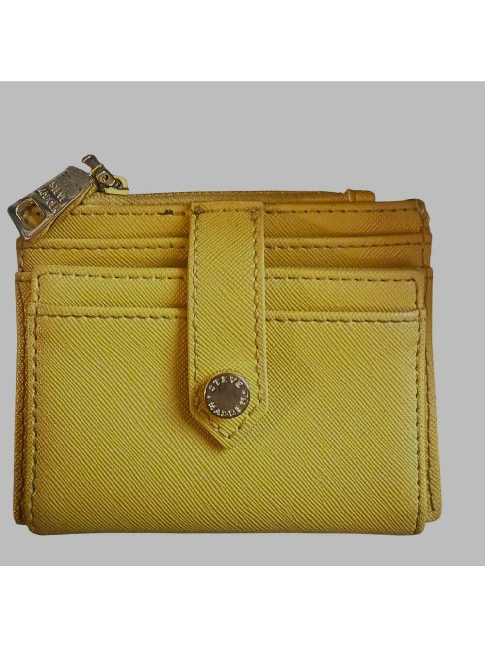 Steve Madden Mustard Yellow Credit Card Wallet